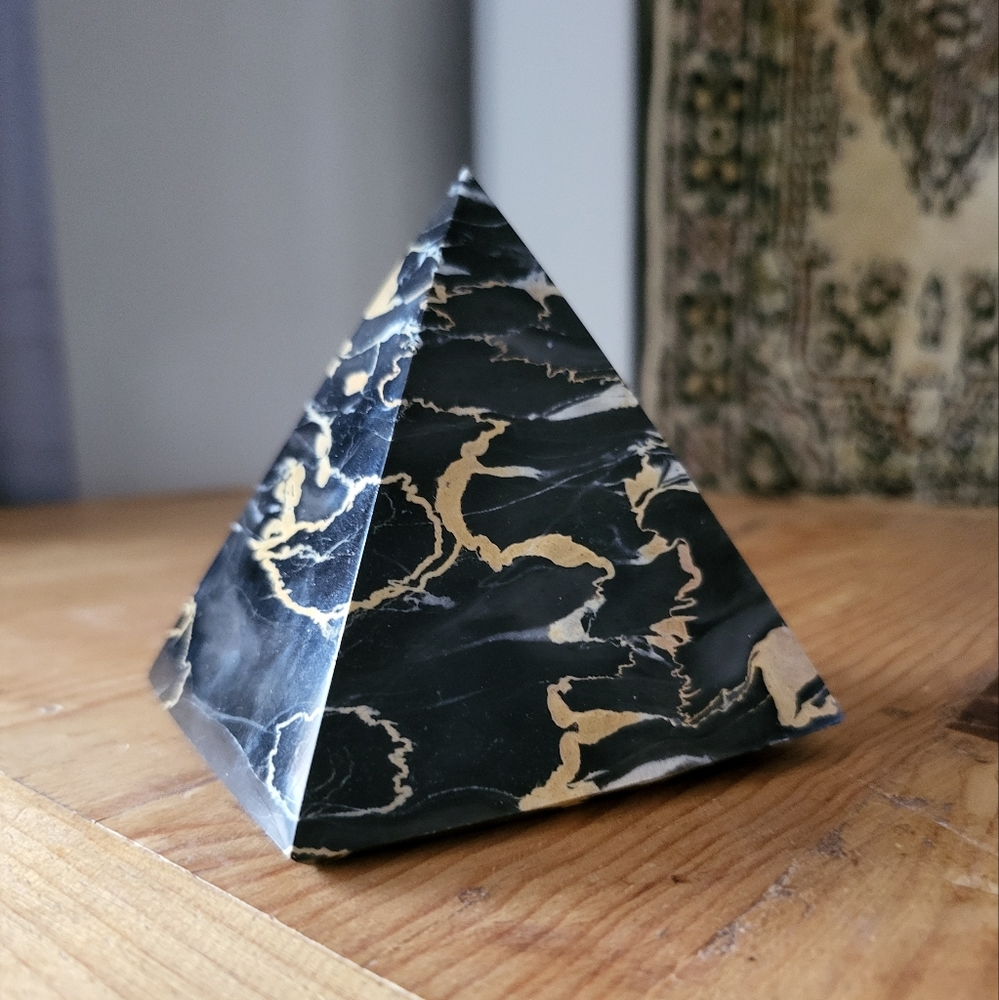 Black Marble Pyramid